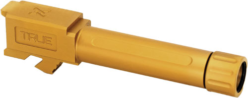 True Precision Glock 26 Threaded Barrel Gold TiN Finish