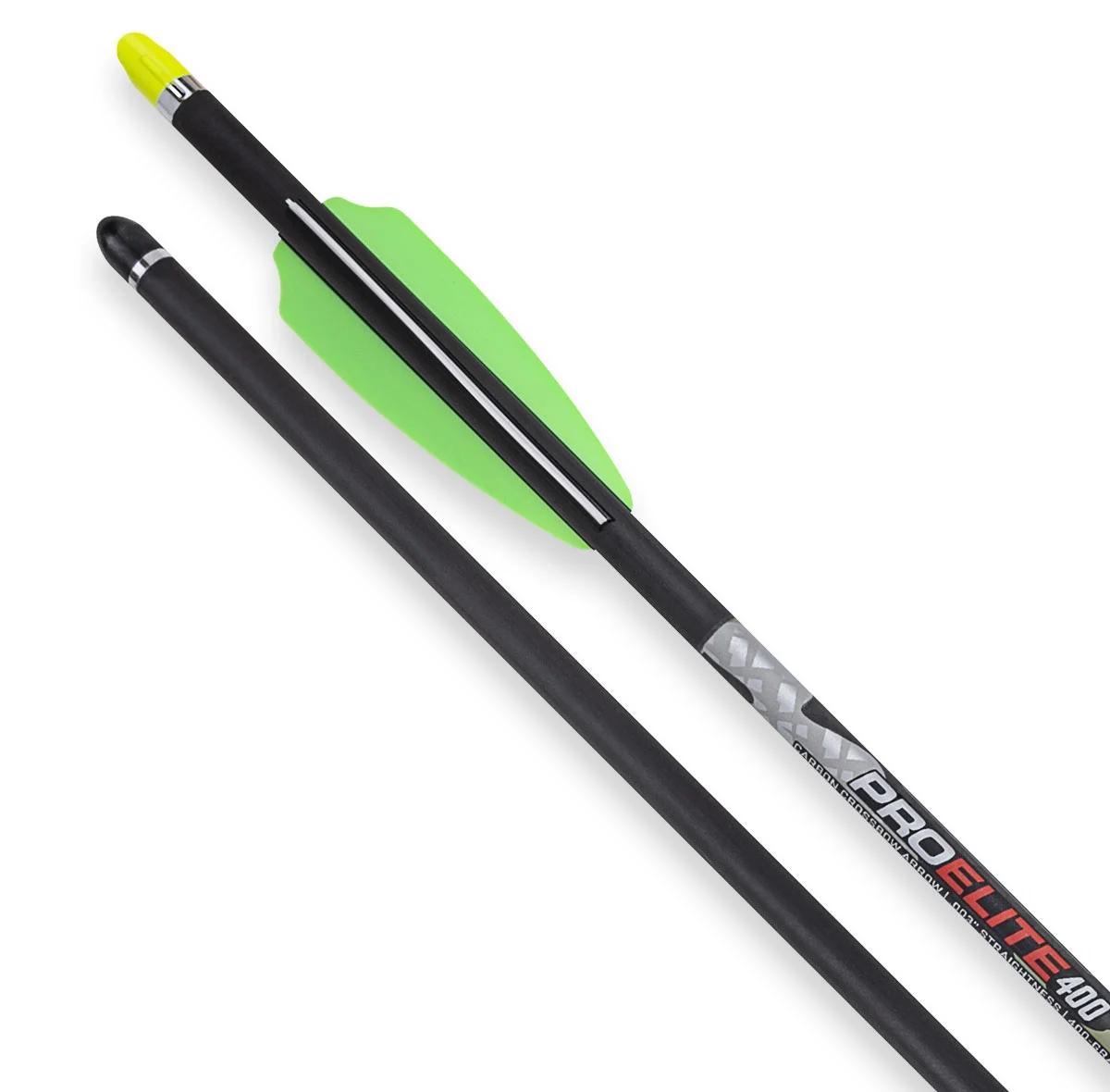 TenPoint Pro Elite 400 Carbon Crossbow Arrows 20" Alpha-Nock HP .003" 3-Pack