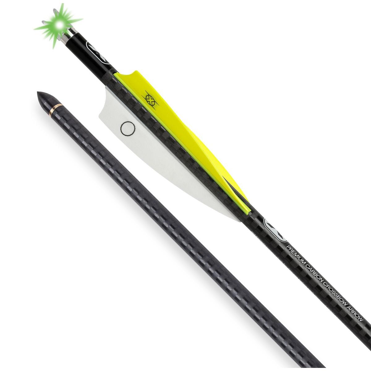 TenPoint EVO-X CenterPunch Lighted Alpha-Blaze Carbon Crossbow Arrows 16" 3 Pack
