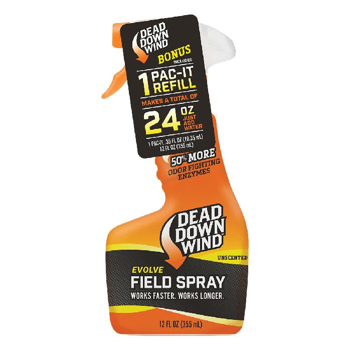Dead Down Wind Evolve 3D+ Field Spray & Pac-It Refill Combo 64 oz