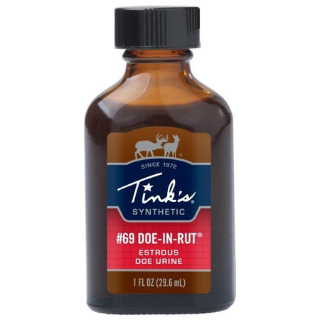 Tinks #69 Doe-In-Rut Synthetic Deer Lure 1 oz Glass Bottle
