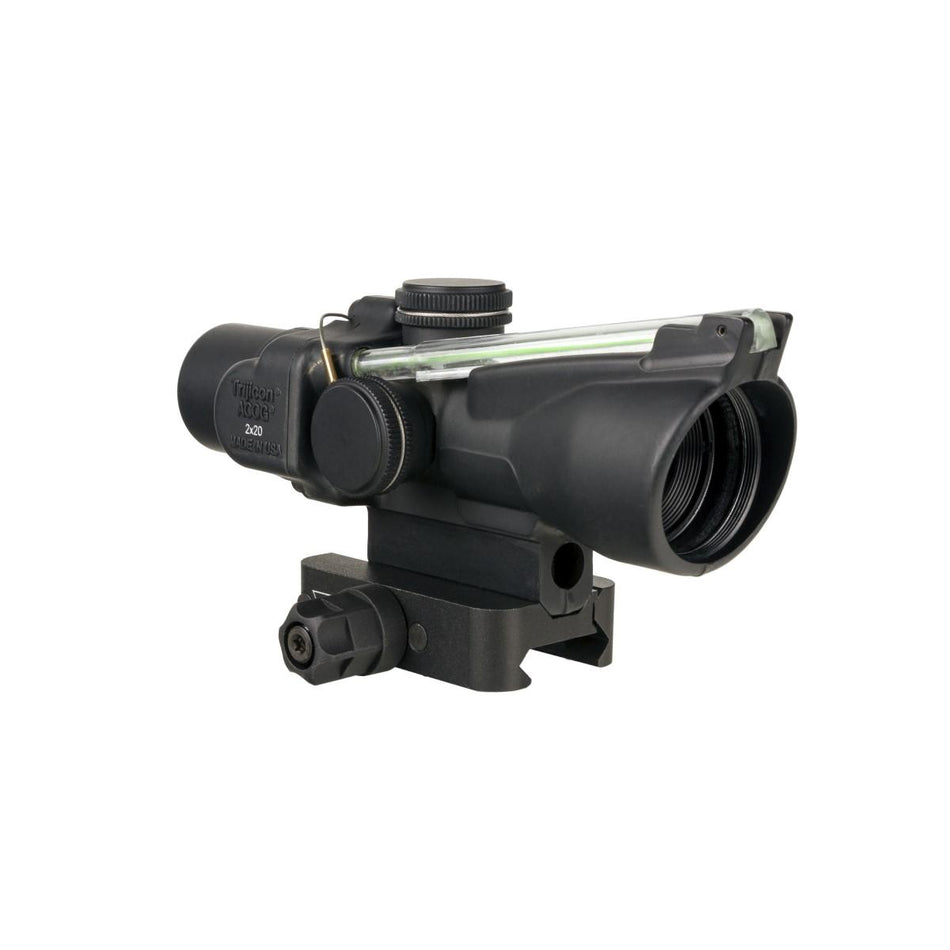 Trijicon ACOG 2X20mm Dual Illuminated Green Crosshair Riflescope with Q-LOC Mount, Matte Black TA47-C-400341