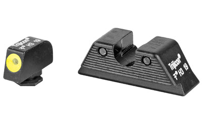 Trijicon HD Tritium Night Sights for Glock MOS 17/19/26/27/33/34, Yellow Front Outline GL114-C-601088