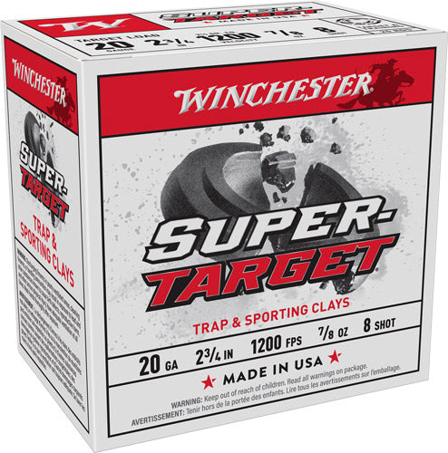 Winchester TRGT208   20 Gauge  7/8oz 8 Shot 1200 FPS.