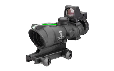 Trijicon ACOG 4X32mm Dual Illuminated Green Chevron .223 Reticle with TA51 Mount and 3.25 MOA RMR Type 2, Matte Black TA31-D-100548