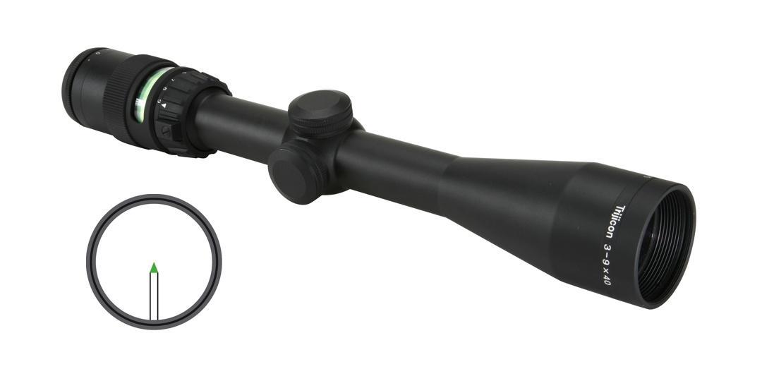 Trijicon AccuPoint Rifle Scope 3-9x40mm Green BAC Triangle Post Reticle