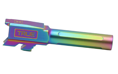 True Precision Glock 43/43X 9mm Barrel, Rainbow TiCN Finish, 416R Stainless, 11 Degree Crown TP-G43B-XS