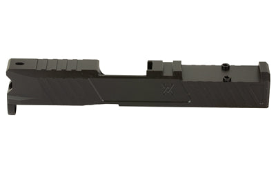 True Precision Stripped Duty Slide for Glock 43/43X, RMRcc Optic Cut, Nitride, Black