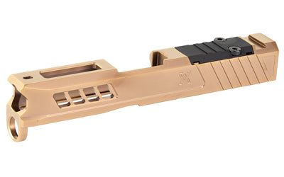 True Precision Axiom Stripped Slide for Glock 43/43X, Copper TiCN Finish, RMS Optic Cut TP-G43S-C-RMS