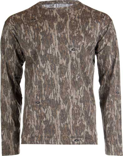 Habit Bear Cave Long Sleeve Camo Tee MO Bottomland - Medium