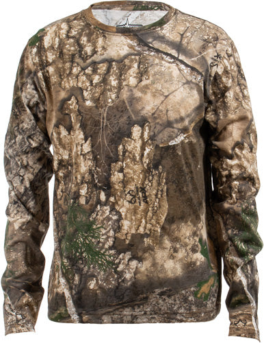 Habit Bear Cave Youth Long Sleeve Camo Tee Realtree APX - Medium