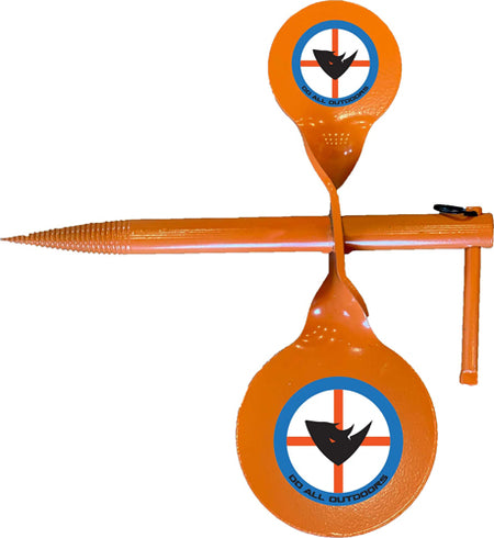 Do-All Steel Handgun Tree Spinner Target with 2 Stacked Targets