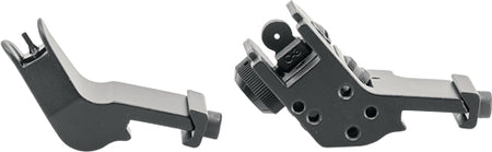 JE Fixed Front & Rear Sight 45 Degree Offset Aluminum Black