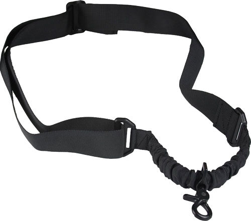 JE 1-Point Bungee Firearm Sling, Black