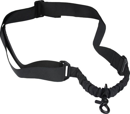 JE 1-Point Bungee Firearm Sling, Black