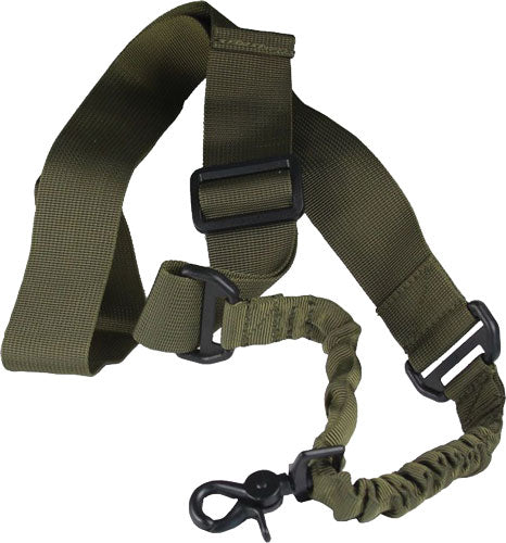 JE 1-Point Bungee Firearm Sling, Green