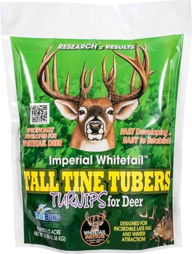 Whitetail Institute Tall Tine Tubers 1/2 Acre 3 lb Fall Food Plot Seed