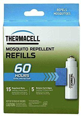 Thermacell Original Mosquito Repellent Refills 60 Hours - 15 Mats and 5 Fuel Cartridges