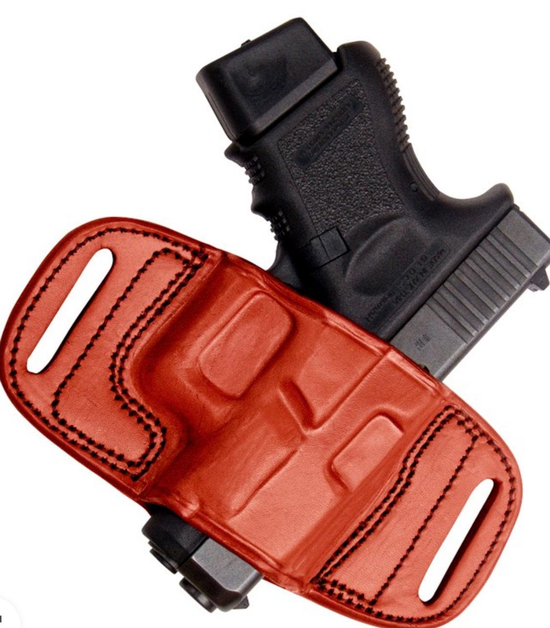 Tagua Anniversary Edition Quick Draw Belt Holster M&P Shield Single Stack Brown Right Hand