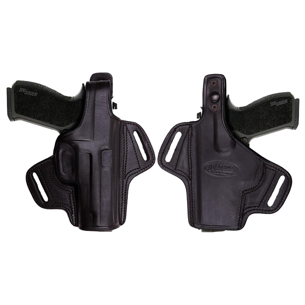 Tagua Gunleather Thumb Break Belt Holster Glock 19/23/32/38 Black Right Hand