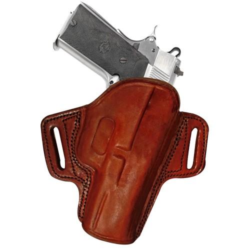 Tagua Gunleather Open Top Belt Holster for Taurus Judge Public Defender, Brown, Right Hand