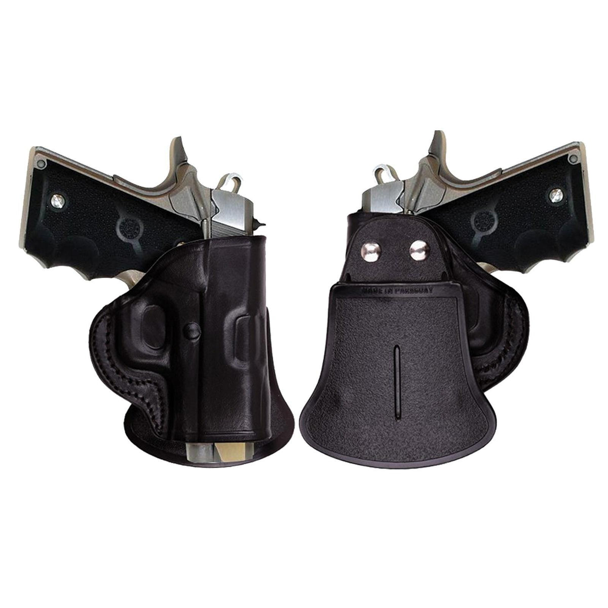Tagua Quick Draw Leather Paddle Holster for Glock 19/23/32 Black Right Hand