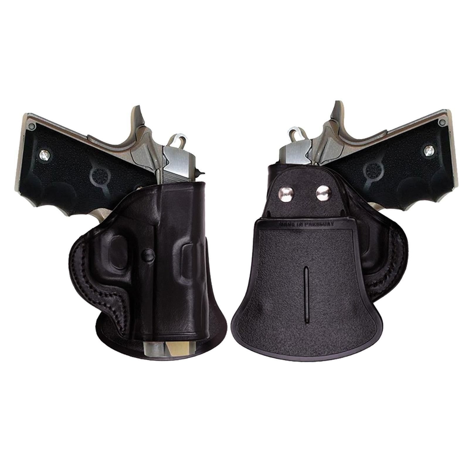 Tagua Quick Draw Leather Paddle Holster for Glock 19/23/32 Black Right Hand