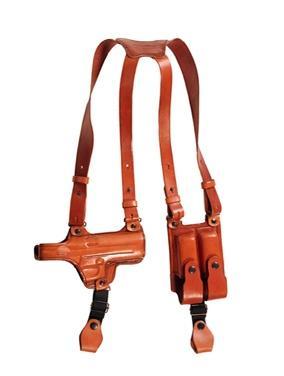 Tagua Premium Leather Shoulder Holster for Colt 45 Brown RH