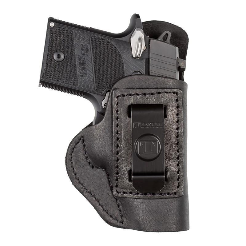 Tagua Gunleather Super Soft Leather IWB Holster for Ruger LCR Black Right Hand