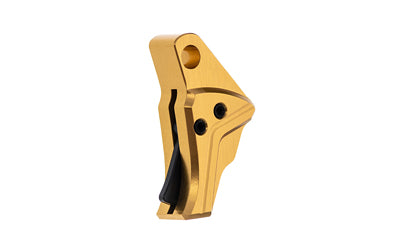 Tyrant CNC I.T.T.S. Drop-In Trigger for Glock Gen 3-4, Gold Shoe with Black Safety Blade