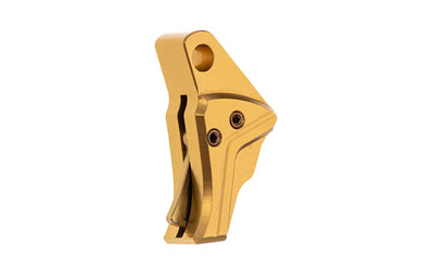 Tyrant CNC I.T.T.S. Drop-In Trigger for Glock Gen 3-4, Gold Shoe with Gold Safety Blade