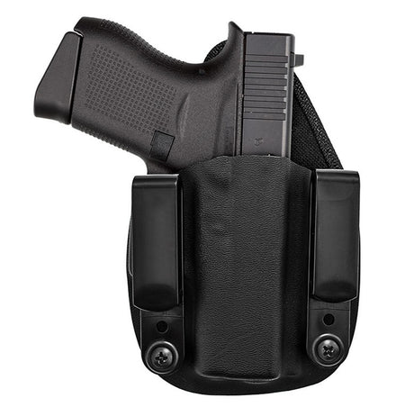 Hybrid IWB Kydex Holster for Glock 43 Ambidextrous Black