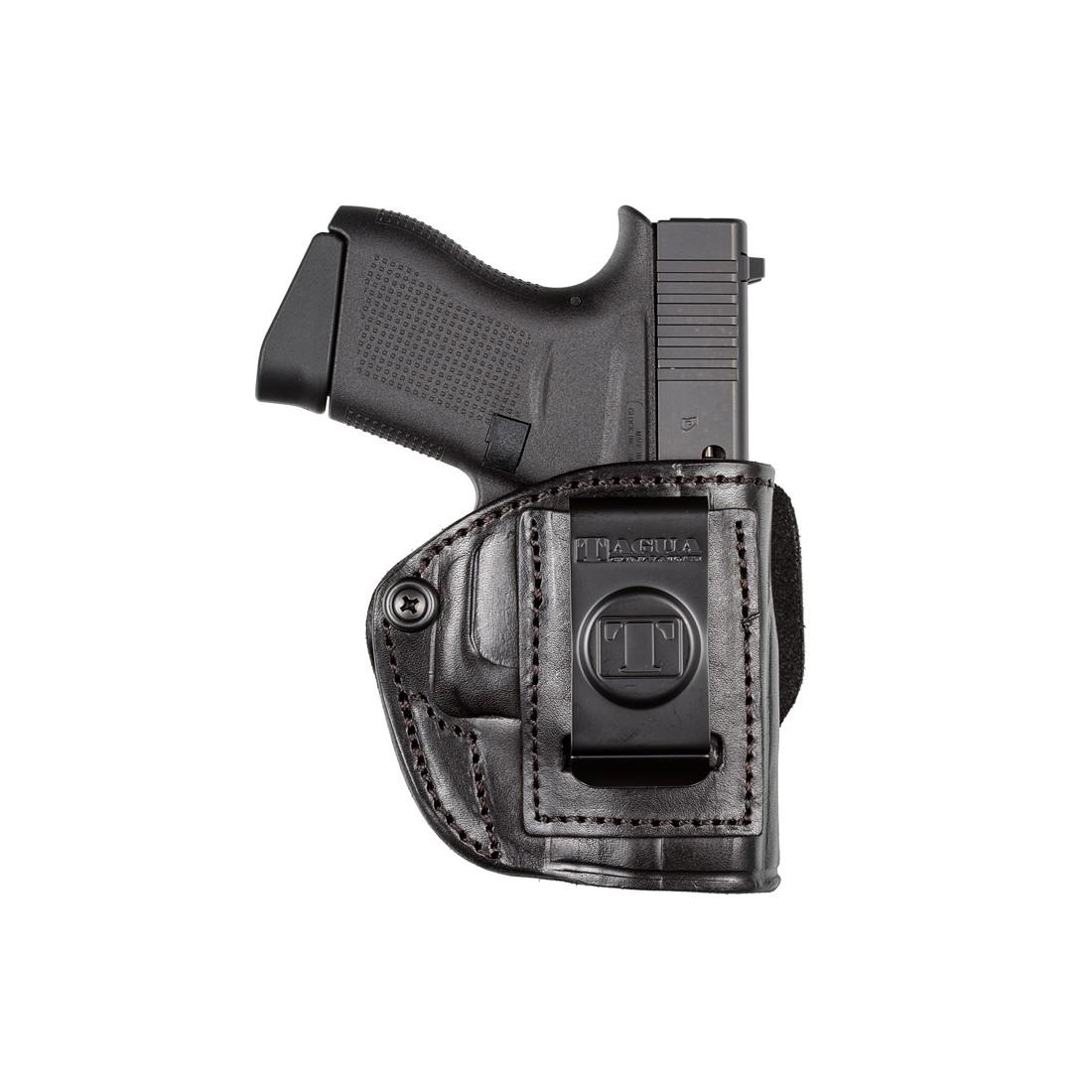 TX 1836 by Tagua Holster for M&P Shield & Most Single Stack Compact Pistols Brown Right Hand