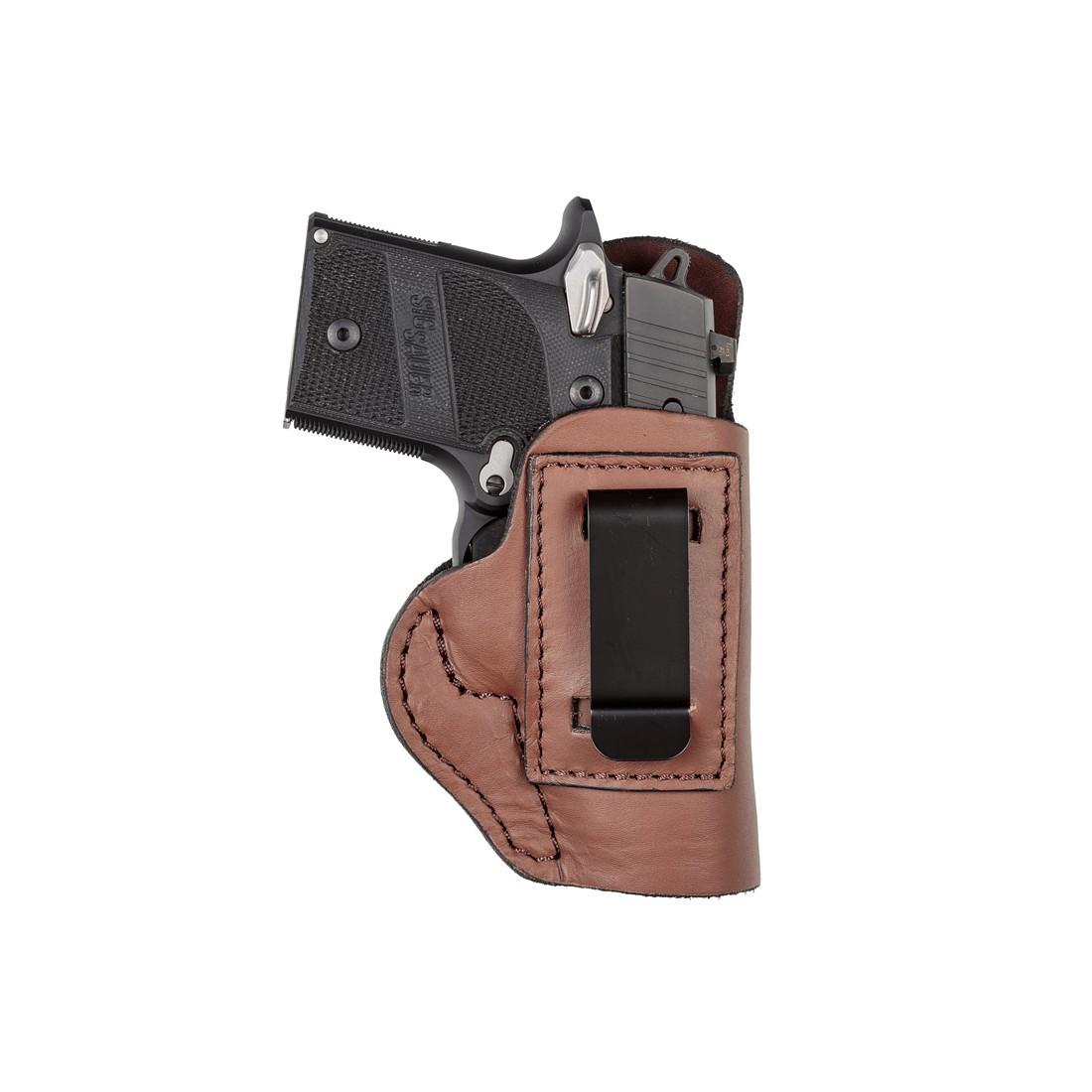 TX 1836 by Tagua Soft Holster for Glock 26/XD and Double Stack Compact Pistols Brown RH