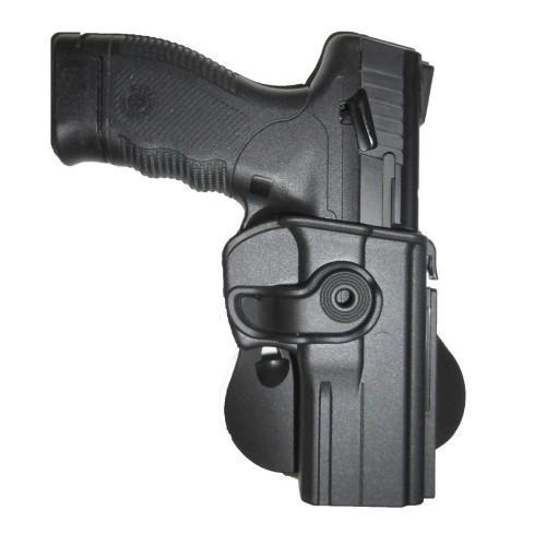 Tagua Gunleather Push Button Lock Paddle Holster for S&W Shield Black Right Hand
