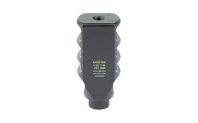 Ultradyne USA Pegasus Compensator Muzzle Brake with Timing Nut, 223 Rem/556 NATO, 1/2x28, 1.25" OD, 416 SS, Black Nitride UD11010
