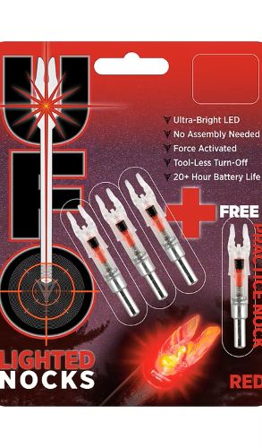 30-06 UFO Lighted Nock Red .300 Crossbow 3-Pack