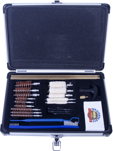 Gunmaster Universal Select .22 Cal Cleaning Kit - Aluminum Case, 30 Pieces