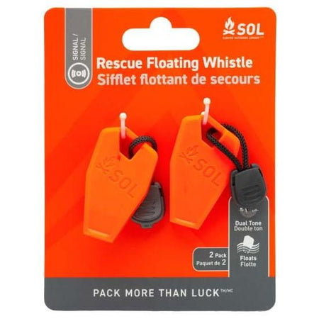 Survive Outdoors Longer Squall Dual-Tone Whistle Orange 2-Pack