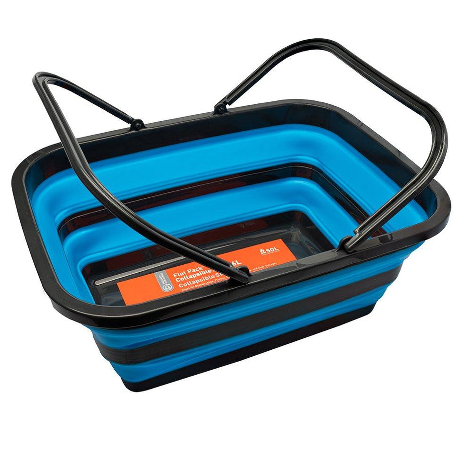 SOL Survive Outdoors Longer Flat Pack Collapsible Camp Sink 16L