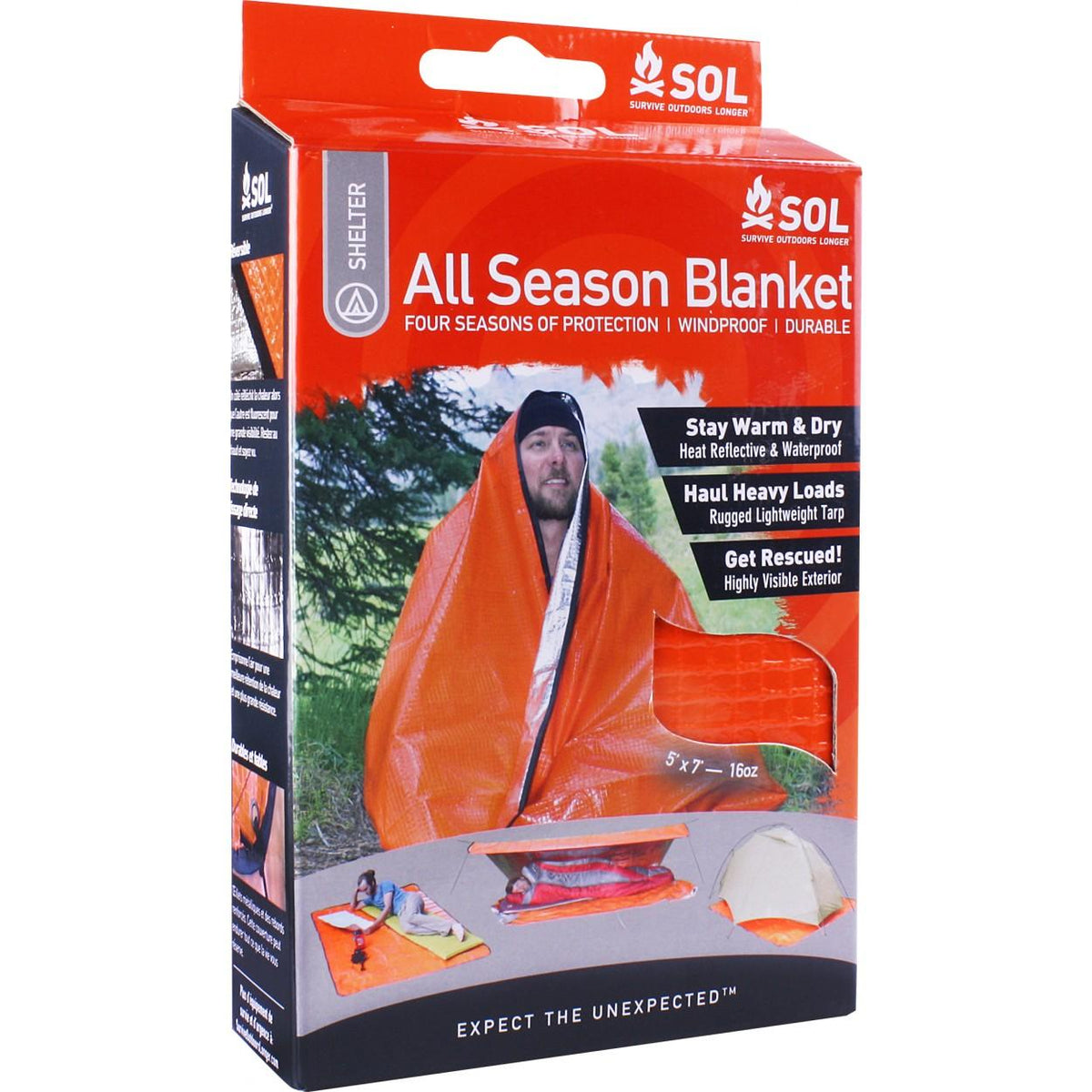 Survive Outdoors Longer All Season Emergency Thermal Blanket