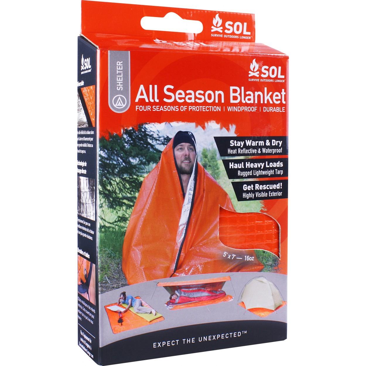 Survive Outdoors Longer All Season Emergency Thermal Blanket