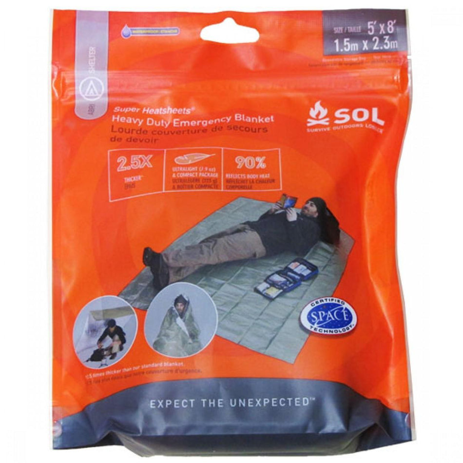 Survive Outdoors Longer Heavy Duty Emergency Blanket in OD Green
