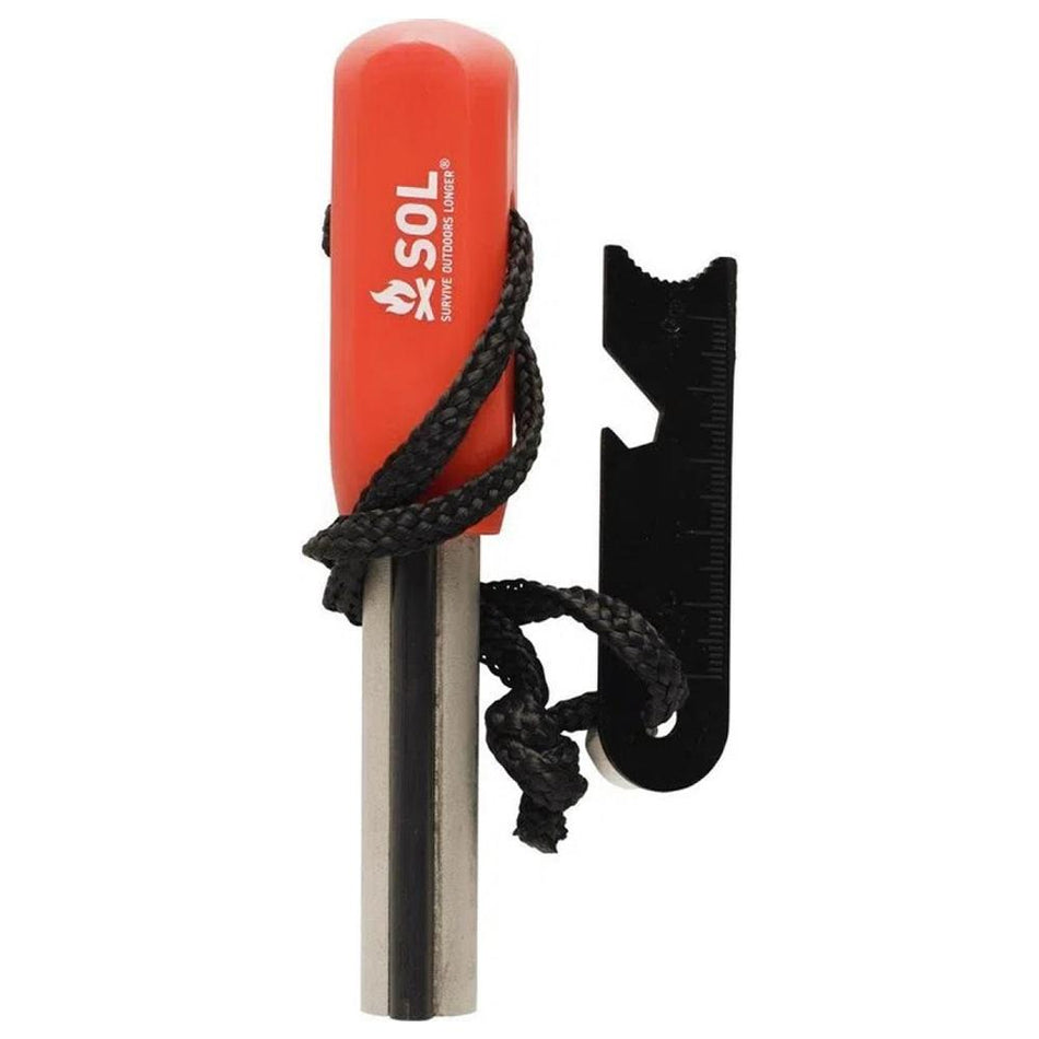 Survive Outdoors Longer Magnesium Striker Fire Starter with Tinder Cord