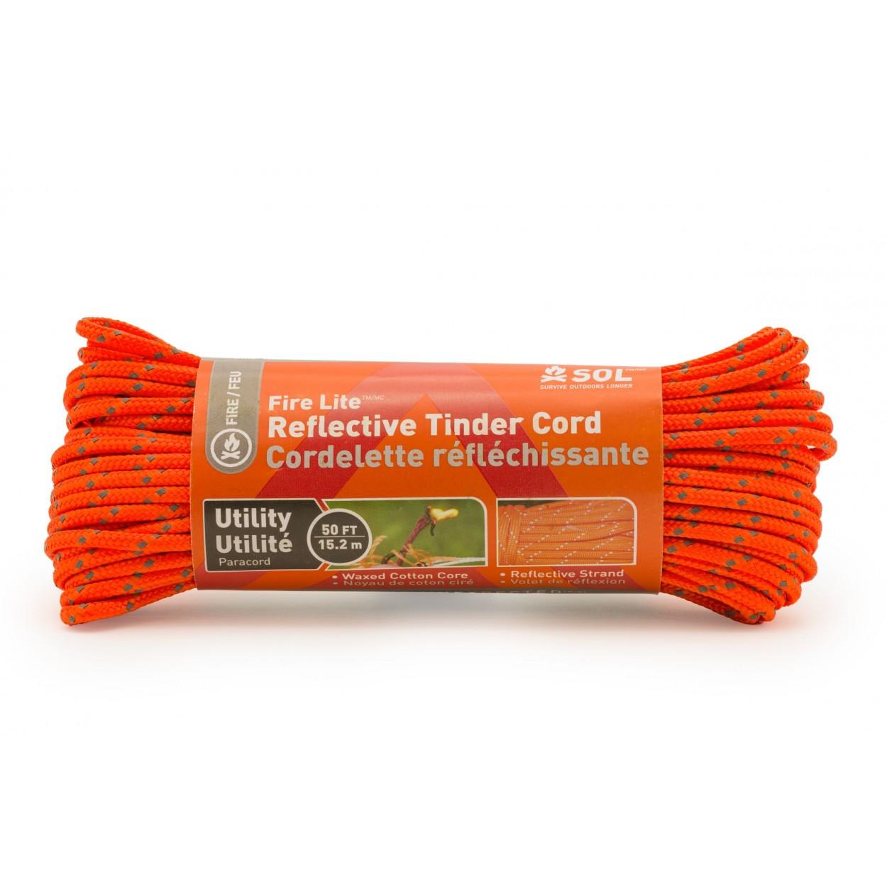 Ready Brands SOL Fire Lite Utility Reflective Tinder Cord 50 ft