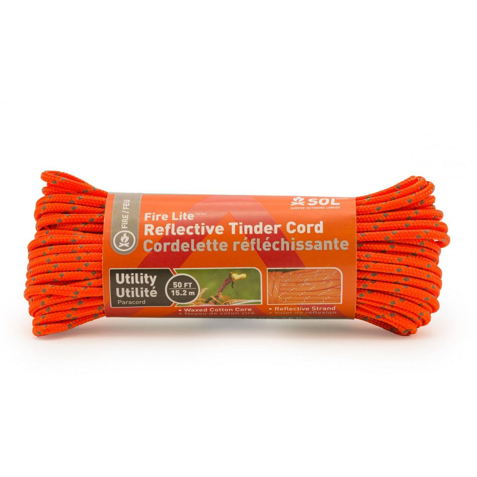 Ready Brands SOL Fire Lite Utility Reflective Tinder Cord 50 ft