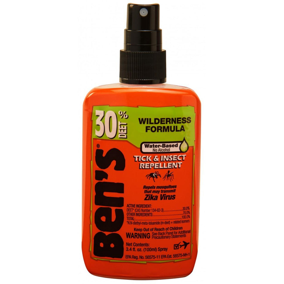 Ben's 30% DEET Insect & Tick Repellent Pump Spray 3.4 oz Carded