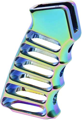 Guntec Ultralight Skeletonized AR Pistol Grip Rainbow PVD Coat