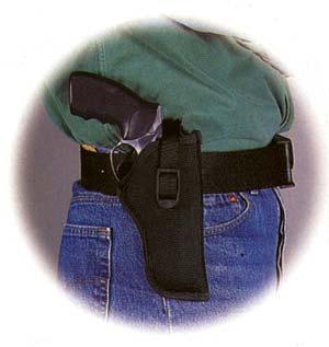 Uncle Mike's Sidekick Hip Holster for 3.5"-4.5" Barrel Large Autos Black Right Hand