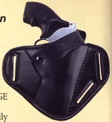 Uncle Mike's Sidekick Super Belt Slide Holster Black for 2" Small Frame 5-Shot Revolvers